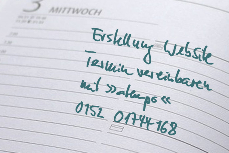 atempo webdesign leipzig Termin